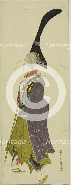 Parody of a daimyo procession, c. 1805/07. Creator: Utagawa Toyohiro.