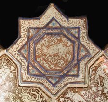 Star-Shaped Tile, Iran, 14th century. Creator: Unknown.