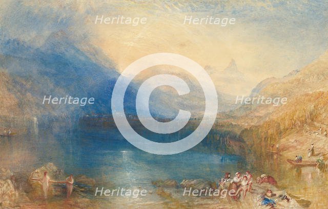 The Lake of Zug, 1843. Creator: JMW Turner.
