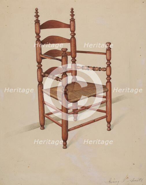 Armchair, c. 1936. Creator: Irving I. Smith.