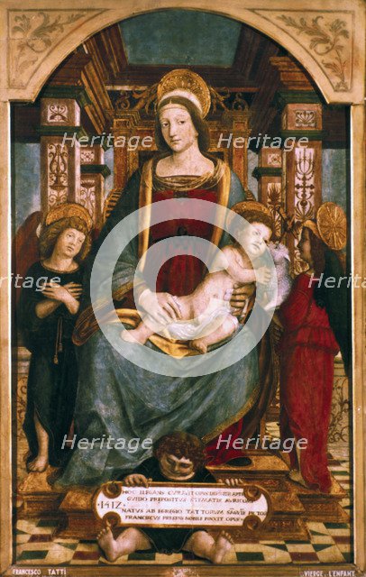 'The Virgin and Child with Angels', 1512. Artist: Francesco dei Tatti