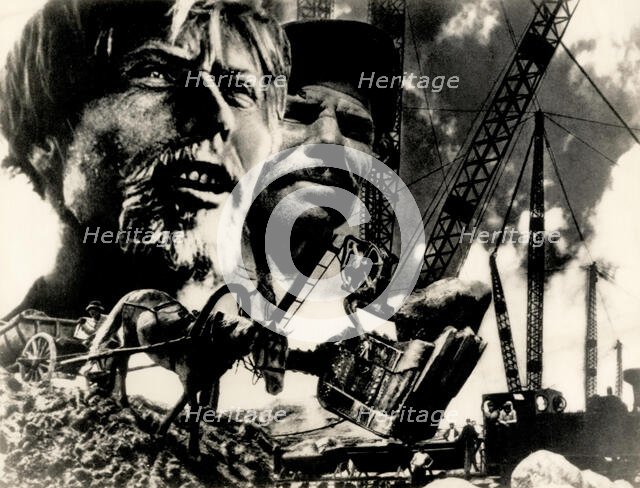 The Worker and the Farmer , 1931. Creator: Lissitzky, El (1890-1941).