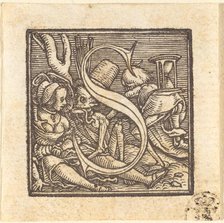 Letter S. Creator: Hans Holbein the Younger.