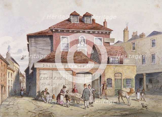 View of Hungerford Market, Westminster, London, 1841.                                              Artist: Frederick Napoleon Shepherd