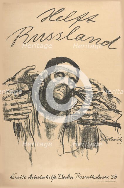 Help Russia, 1921. Creator: Kollwitz, Käthe (1867-1945).