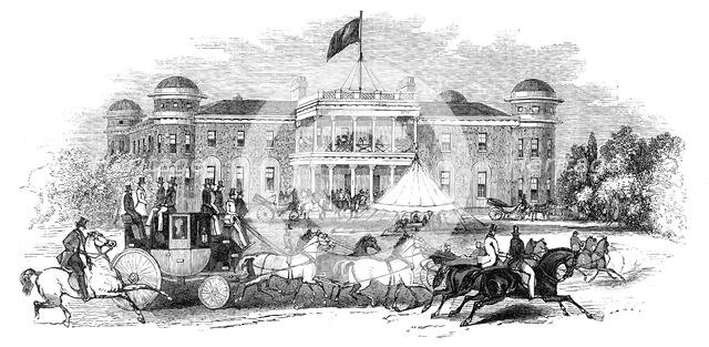 Goodwood House - scene in the park, 1844. Creator: Unknown.