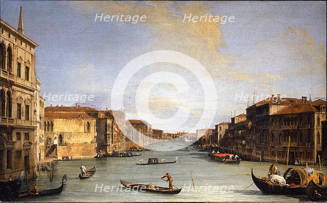 View of the Grand Canal, 1726-1728. Artist: Canaletto (1697-1768)
