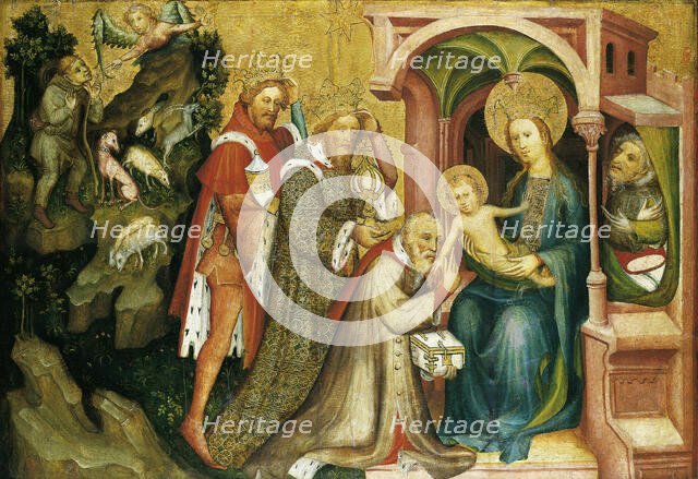 The Adoration of the Magi, c1400. Creator: Master of the Middle Rhine.