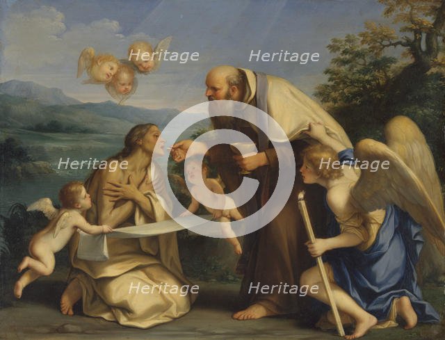 The Last Communion of Saint Mary of Egypt, 1680. Creator: Marc Antonio Franceschini.