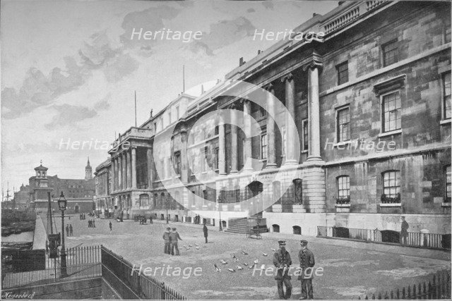Custom House, City of London, 1911. Artist: Unknown.