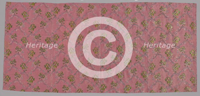 Four Lengths of Woven Silk, France, 1760s. Creator: Unknown.