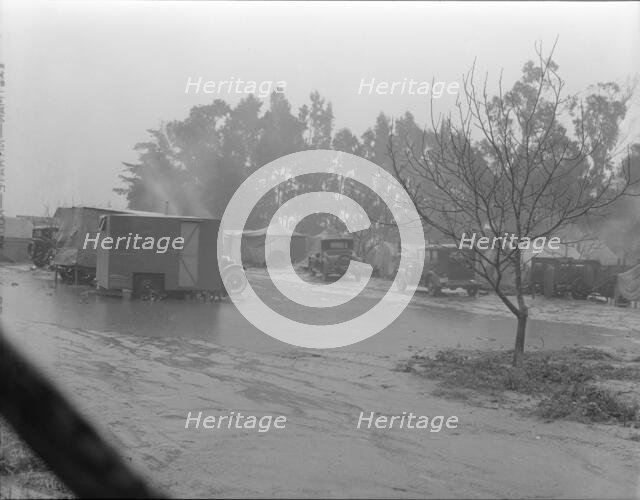 Migrant camp in California during the pea harvesting, San Luis Obispo County, California, 1936. Creator: Dorothea Lange.