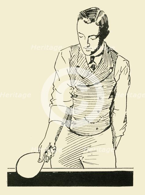 'Fore-Hand Half-Volley (Upright)', 1902. Creator: Unknown.