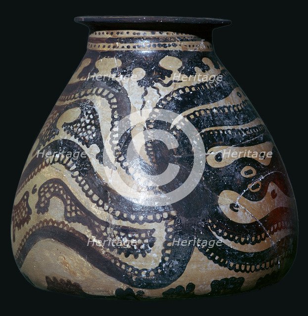 Minoan pot with an octopus motif Artist: Unknown