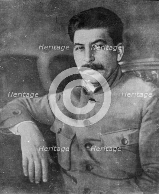 Josef Stalin, Georgian-born Soviet communist revolutionary and leader, May 1923. Artist: Unknown