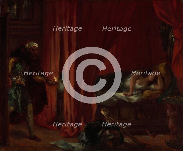 Othello and Desdemona, c1848. Creator: Delacroix, Eugène (1798-1863).