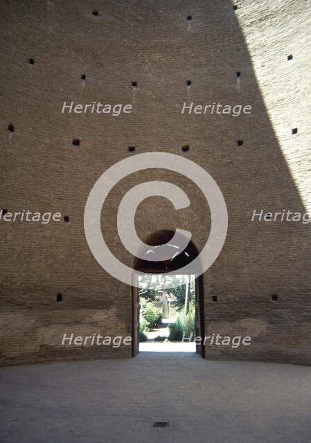 Portal and interior, Toghrol Tower, Rey, Iran, 12th century (2000). Creator: Unknown.