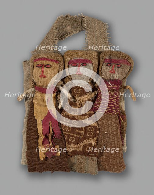 Dolls, Peru, 1950/84, with textile fragments from A.D. 1000/1476. Creator: Unknown.