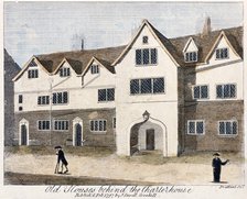 Houses behind the Charterhouse Hospital, London, 1797. Creator: Thomas Prattent.