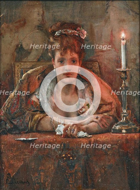 Returning from the Ball (Douloureuse certitude), 1861. Creator: Stevens, Alfred (1823-1906).