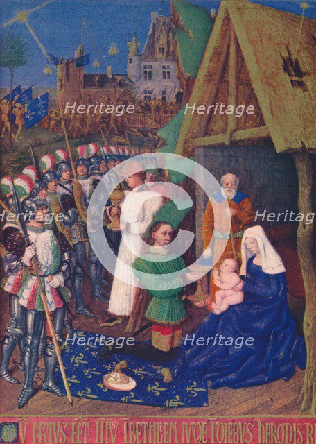 'The Adoration of the Magi', c1455, (1939). Artist: Jean Fouquet.