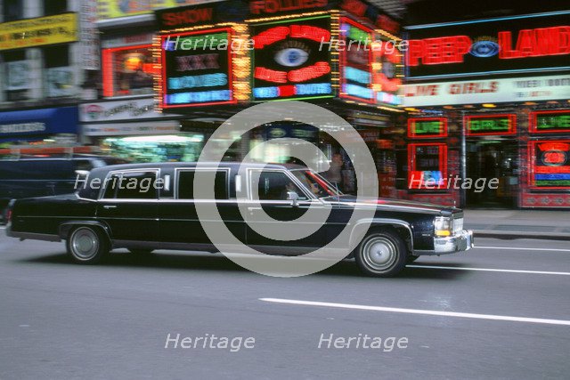 Black stretch limousine,New York 1995. Artist: Unknown.