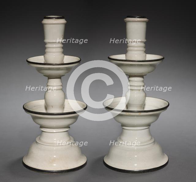 Candlesticks, 1600s. Creator: Unknown.