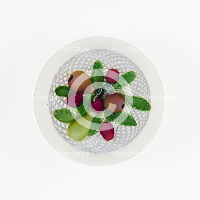 Paperweight, Saint-Louis, c. 1848-55. Creator: Saint-Louis Glassworks.