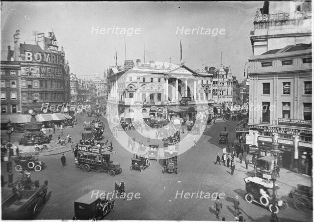 Piccadilly Circus, City of Westminster, London, 1911. Creator: Unknown.