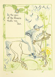 In the race of the flowers that's run due, 1899.  Creator: Walter Crane.