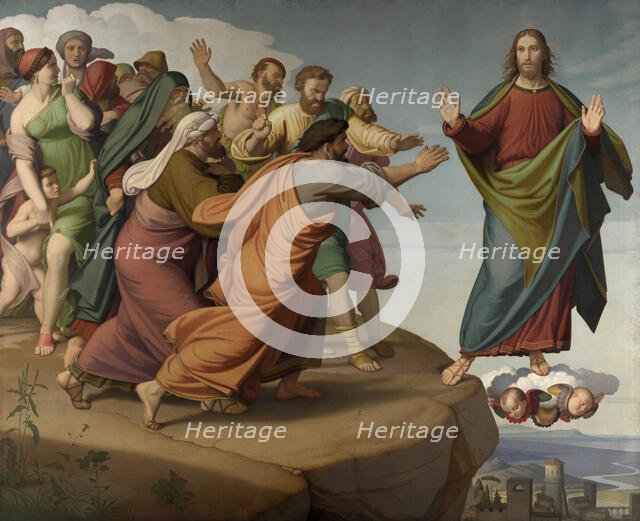 Christ Escapes the Pharisees, 1866. Creator: Johann Friedrich Overbeck.