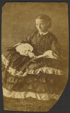 Portrait of seated woman, about 1855-1865. Creator: Unknown.