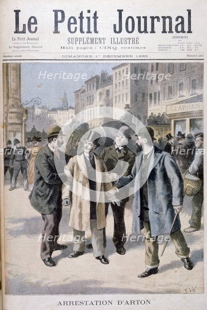 The arrest of Arton, 1895. Artist: Frederic Lix