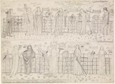 Chaucer's 'Legend of Good Women' - sketch, c1864. Creator: Sir Edward Coley Burne-Jones.