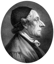 Johann Kaspar Lavater, Swiss physiognomist and theologian, (1813).Artist: J Chapman