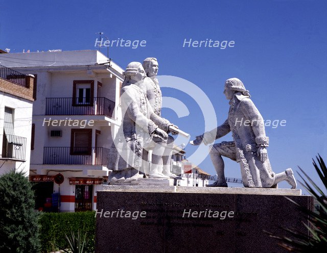 Monument to remember the repopulated of this lands dedicated to Carlos III (1716-1788), King of S…