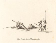 Preparing to Fire the Cannon, 1634/1635. Creator: Jacques Callot.