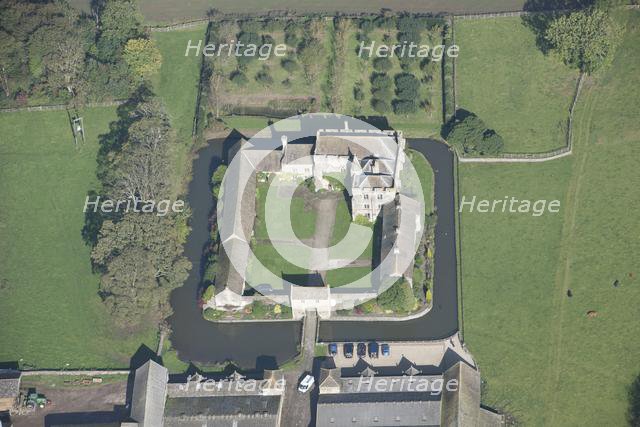 Markenfield Hall, medieval fortified manor house with moat, near Ripon, North Yorkshire, 2014. Creator: Historic England Staff Photographer.