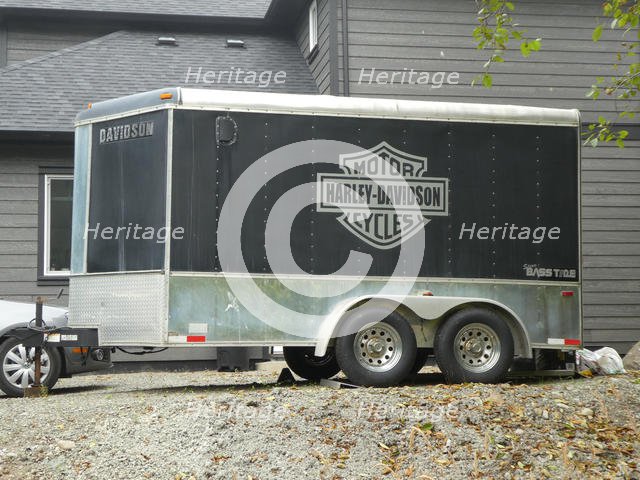 Trailer for Harley Davidson motorcycles 2018. Creator: Unknown.