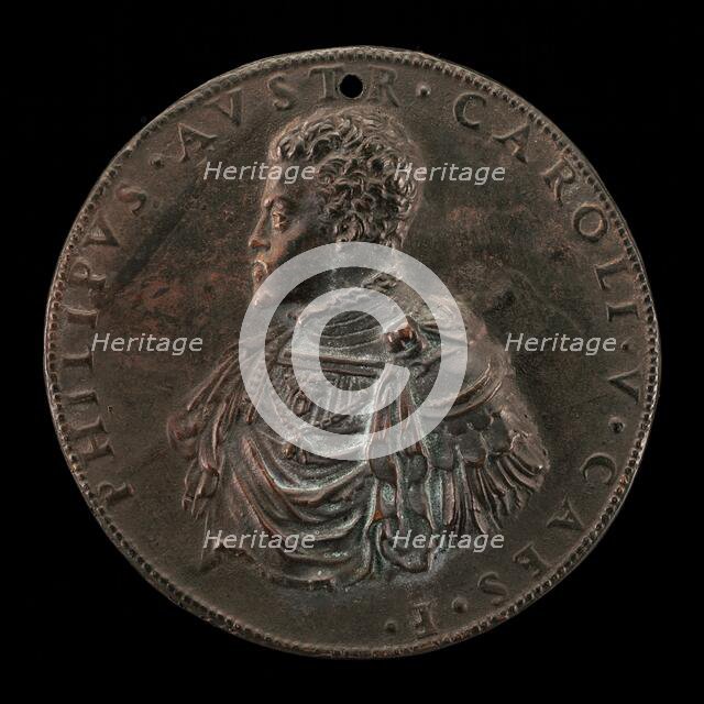 The Future Philip II of Spain as Prince of Austria [obverse], 1548/1549. Creator: Leone Leoni.