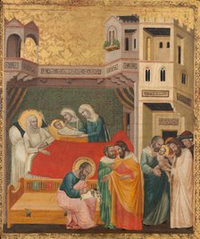 The Birth, Naming, and Circumcision of Saint John the Baptist, c. 1335. Creator: Giovanni Baronzio.