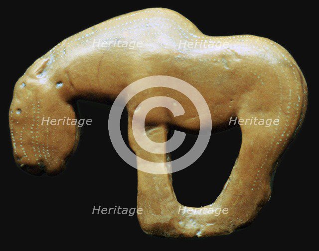 Neolithic amber horse. Artist: Unknown