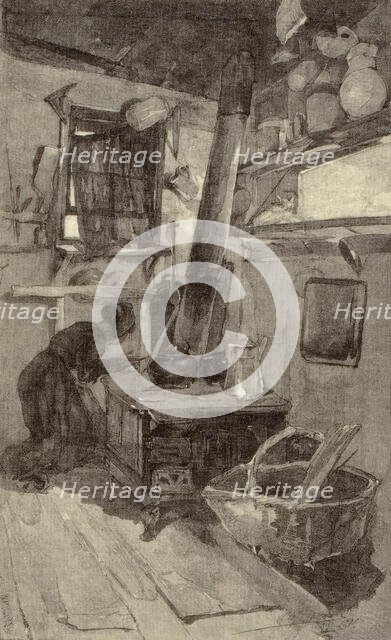 Long Island Kitchen, about 1879. Creator: William Rickarby Miller.