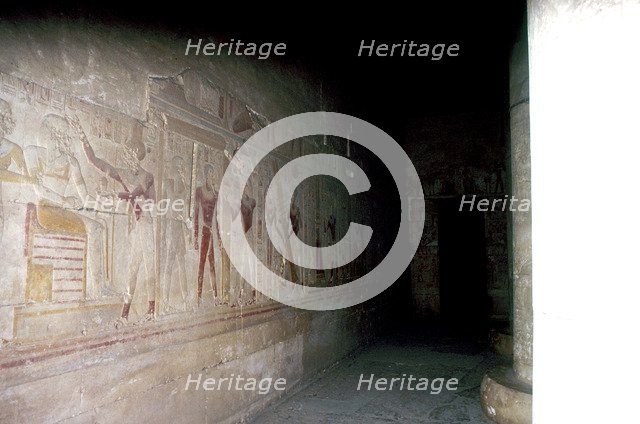 Temple of Sethos I (Seti I), Abydos, Egypt, 19th Dynasty, c1280 BC. Artist: Unknown