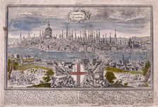 View of London, c1710. Artist: JG Ringle