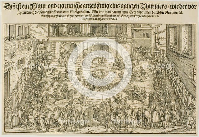 The Tournament, 1565. Creator: Jost Ammon.