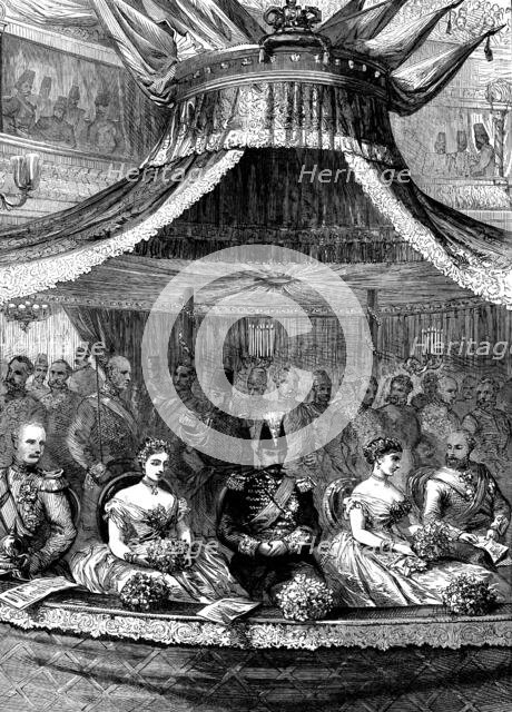 The Shah at the Royal Italian Opera, 1873. Creator: Unknown.