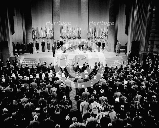 The 16th Plenary Assembly of the founding conference of the United Nations at the Opera House of San Artist: Anonymous  
