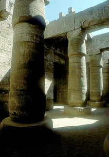 Pillars in the Great Hypostyle Hall, Temple of Amun, Karnak, Egypt, 14th-13th century BC. Artist: Unknown