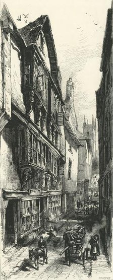 'Street in Dartmouth', c1870.